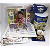 Image 1 : BOX OF ASSORTED SPORTS COLLECTIBLES INCLUDING