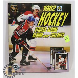 1982 O-PEE-CHEE HOCKEY STICKER ALBUM