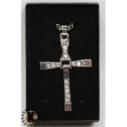 SILVER ALLOY CROSS NECKLACE