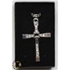 Image 1 : SILVER ALLOY CROSS NECKLACE