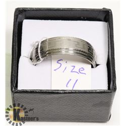 MEN'S STAINLESS STEEL RING SIZE 11