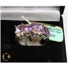 Image 1 : NEW STERLING 925 SILVER REAL STONES AMETHYST