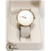Image 1 : NEW KEZZI LADIES WATCH WHITE LEATHER STRAP