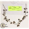 Image 1 : STERLING SILVER .925 SMOKEY TOPAZ NECKLACE