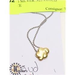 STERLING SILVER .925 CLOUD NECKLACE