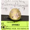 Image 1 : STERLING SILVER .925 RING RUBIES & DIAMONDS SIZE 7