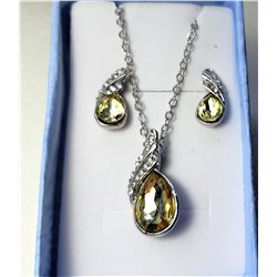 2)  SET OF SILVER TONE WITH CHAMPAGNE &