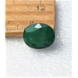 5) OVAL CUT NATURAL GREEN EMERALD