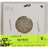 Image 1 : 1912 NEWFOUNDLAND SILVER 10 CENT COIN