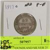 Image 1 : 1917 NEWFOUNDLAND SILVER 25 CENT COIN