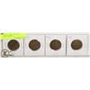 Image 1 : 4 CANADIAN LARGE PENNIES, YEARS 1916 TO 1919