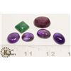 Image 1 : #86- RUBY/EMERALD/AMETHYST 81 ct
