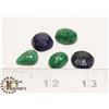 Image 1 : #53- EMERALD & SAPPHIRE GEMSTONE 62.0 ct