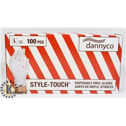 DANNYCO STYLE TOUCH DISPOSABLE VINYL GLOVES