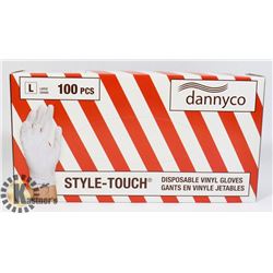 DANNYCO STYLE TOUCH DISPOSABLE VINYL GLOVES