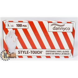 DANNYCO STYLE TOUCH DISPOSABLE VINYL GLOVES