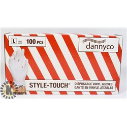 DANNYCO STYLE TOUCH DISPOSABLE VINYL GLOVES