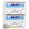 Image 1 : LOT OF 2 PAIRS OF HANDCUFFS WITH KEYS