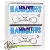 Image 1 : LOT OF 2 PAIRS OF HANDCUFFS WITH KEYS