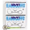 Image 1 : LOT OF 2 PAIRS OF HANDCUFFS WITH KEYS