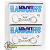 Image 1 : LOT OF 2 PAIRS OF HANDCUFFS WITH KEYS