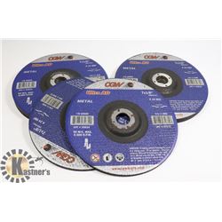 BUNDLE OF 7 X 1/8" GRINDING WHEELS