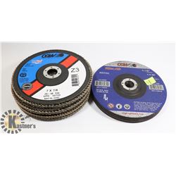 LARGE BUNDLE OF GRINDING WHEELS AND FLAP DISCS