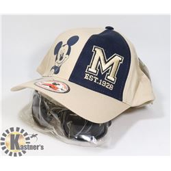 NEW MICKEY MOUSE ADJUSTABLE SIZE BALL CAP