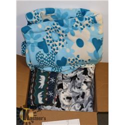 BOX OF FLEECE MATERIAL