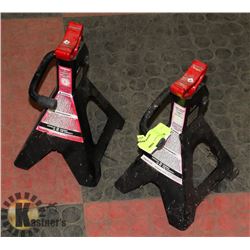 TWO MOTOMASTER 2 TON AXLE STANDS