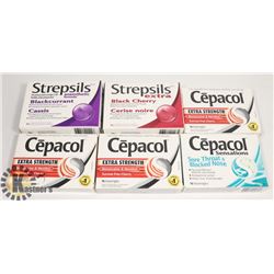 4 CEPACOL 2 STREPSIL LOZENGES