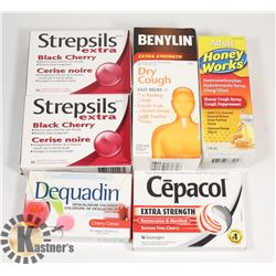 4 THROAT LOZENGES BENYLIN HONEY WORKS COUGH SYRUP