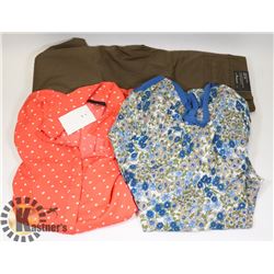WOMEN'S NEW J CREW PANT SZ (4),2 TOPS(SM)
