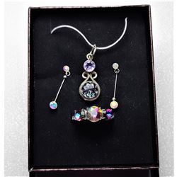 24)  SUITE OF MYSTIC TOPAZ JEWELRY,