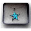 Image 1 : 11)  STAR SHAPED BLUE ABALONE PENDANT ON