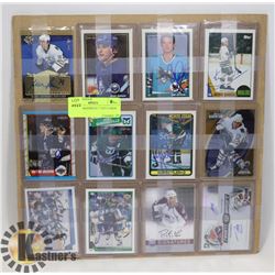 12 AUTOGRAPHED HOCKEY CARDS