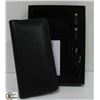 Image 1 : ZHUSE BLACK SOFT LEATHER WALLET STYLE POWER BANK