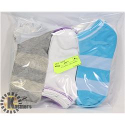 9 PACK OF LADIES ANKLE SOCKS
