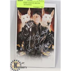 2 DON CHERRY BOSTON BRUINS POSTCARDS SIGNED