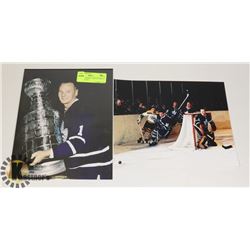 2 JOHNNY BOWER TORONTO MAPLE LEAFS PHOTOS