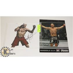RANDY COUTURE / WANDERLEI SILVA MMA SIGNED PHOTOS