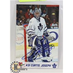 CURTIS JOSEPH TORONTO MAPLE LEAFS SIGNED POSTCARD