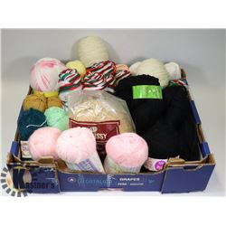 FLAT OF ASSORTED YARN