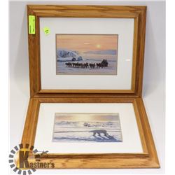 LOT OF TWO FRAMED NORMAN KELLY PRINTS