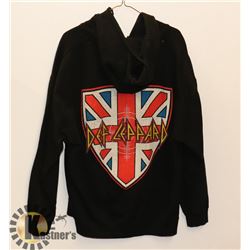 DEF LEPPARD ZIP UP HOODIE - TOUR 2015, SIZE: XL