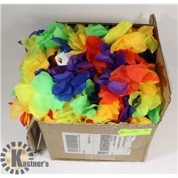 BOX OF FABRIC LEIS