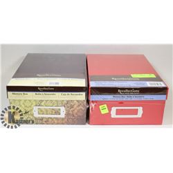 PAIR OF FACTORY SEALED MEMORY BOXES