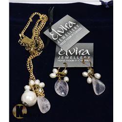 NEW ELVIRA NECKLACE & EARRINGS CANADIAN HANDMADE