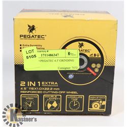 BOX OF 50 PEGATEC 4.5' GRINDING DISCS