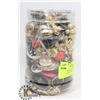 Image 1 : JAR OF JEWELRY, BEADS, EARRINGS AND MORE